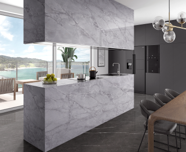 Cocina sintered stone carrara grey