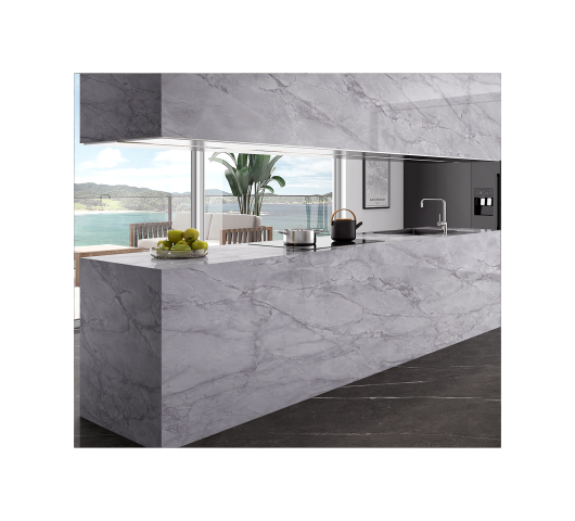 Cocina Piedra Tecnológica Carrara Grey
