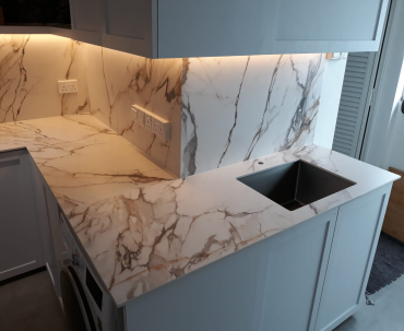 Cocina sintered stone calacatta luxury